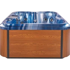 Beliani ARCELIA - Whirlpool buitenbad - Blauw - 215 x 180 cm - Acryl Best