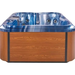 Beliani ARCELIA - Whirlpool buitenbad - Blauw - 215 x 180 cm - Acryl Best