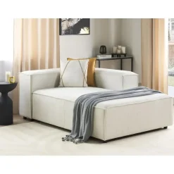 Leen Bakker ARDAL - Chaise longue - Off-white - Linkszijdig - Corduroy Clearance