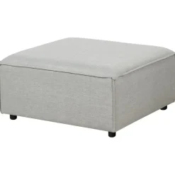 Leen Bakker ARDAL - Ottomaan - Lichtgrijs - Polyester Hot