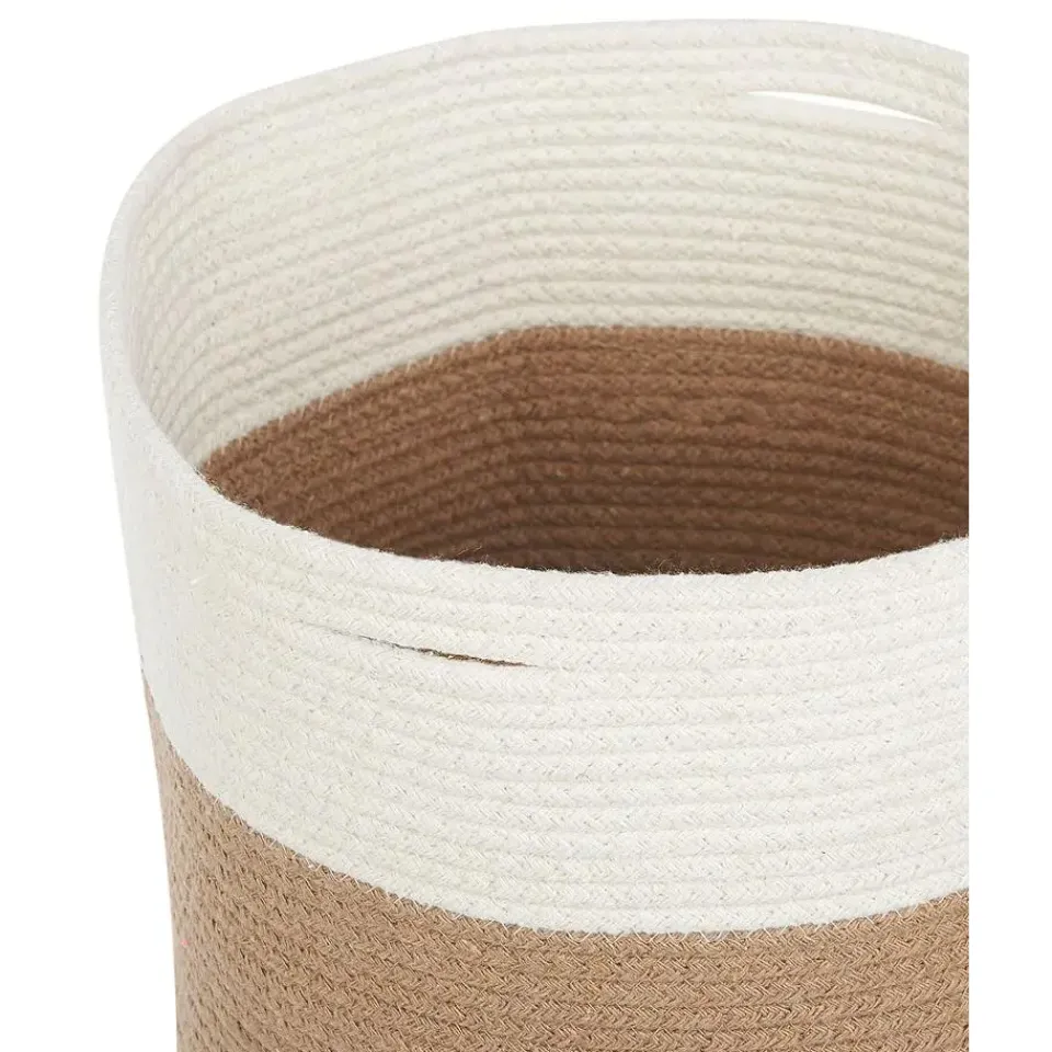 Beliani ARDESEN - Mand set van 2 - Beige - Katoen Sale