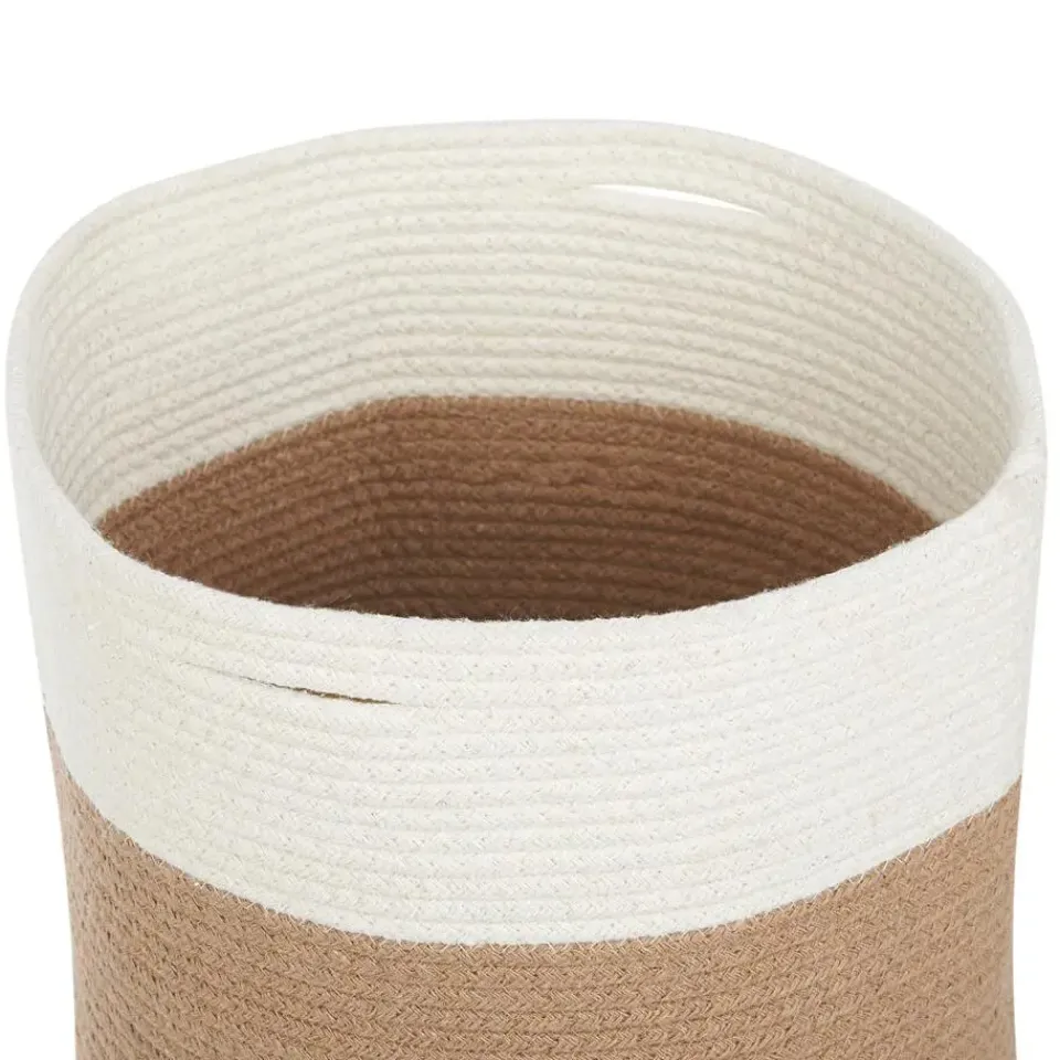 Beliani ARDESEN - Mand set van 2 - Beige - Katoen Sale