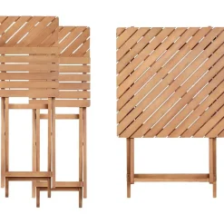 Beliani ARDORE - Balkonset - Donkerhout - Eucalyptus Best