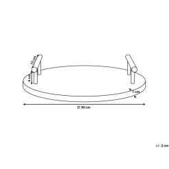 Beliani ARGOS - Decoratief dienblad - Wit - Marmer Outlet