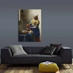 Art for the Home - Canvas - Het melkmeisje - 70x100 cm Sale