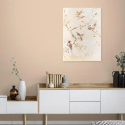 Art for the Home Canvas Geschilderde Details Sunset Birds 70x50cm Outlet