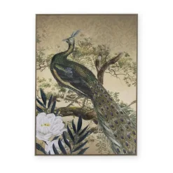 Art for the Home Canvas Geschilderde Details Peacock in Paradise Sale