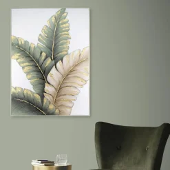 Art for the Home Handgeschilderd Canvas Lush Leaves 100x70cm Online