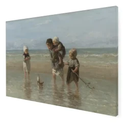 Art for the Home Kinderen der Zee Canvas 75x100cm Outlet