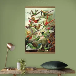 Art for the Home Linnen Hanging Poster Hummingbirds 80x60cm Hot