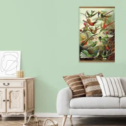 Art for the Home Linnen Hanging Poster Hummingbirds 80x60cm Hot