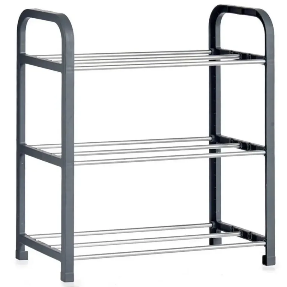 Arte r Schoenenrek - grijs - metaal en kunststof - 3-laags - 40 cm Online