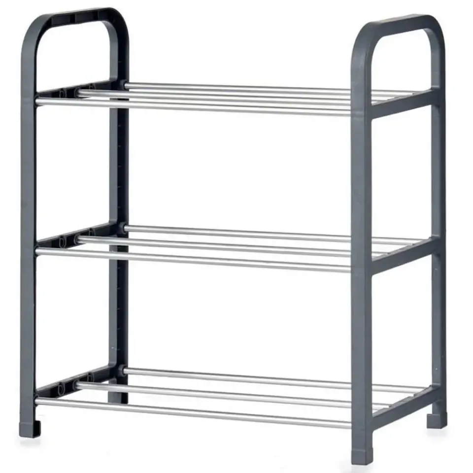 Arte r Schoenenrek - grijs - metaal en kunststof - 3-laags - 40 cm Online