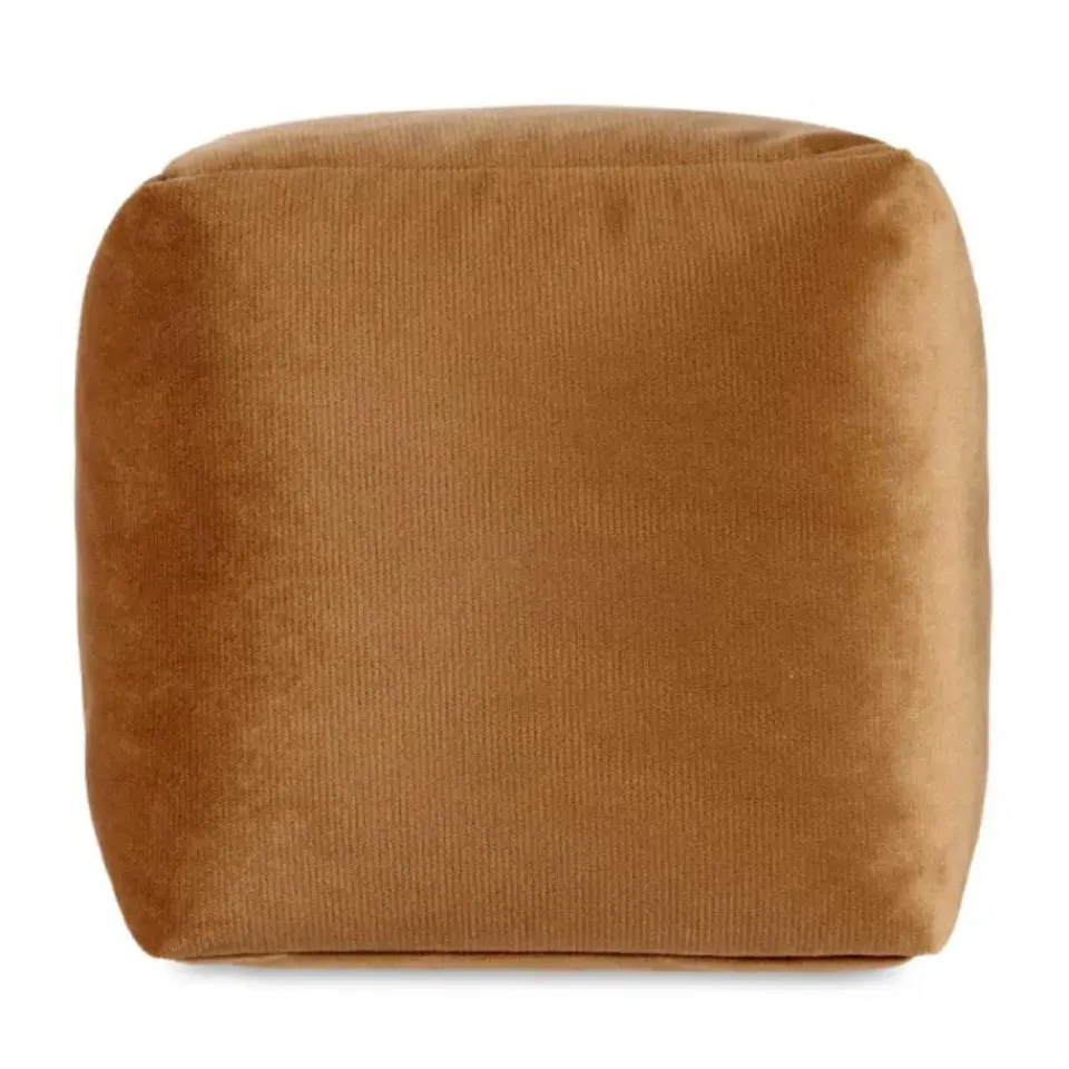 Arte r egal Poef - fluweel - bruin - 30 x 30 cm - vierkant Clearance