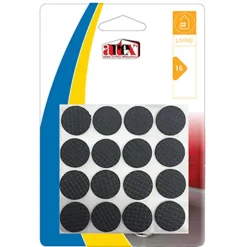 Artex Meubelviltjes/antislip - zwart - 16x - rubber - rond - 2,2 cm New