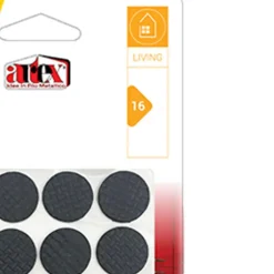 Artex Meubelviltjes/antislip - zwart - 16x - rubber - rond - 2,2 cm New