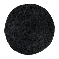 Leen Bakker Artichok Milou Jute Vloerkleed Ø 180 cm - Donkergrijs Clearance