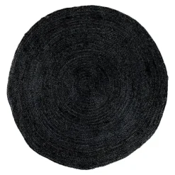 Leen Bakker Artichok Milou Jute Vloerkleed Ø 180 cm - Donkergrijs Clearance