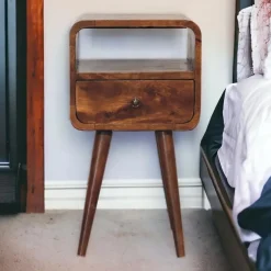 Artisan Furniture Massief Houten Kastanje Nachtkastje Sale