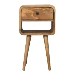 Artisan Furniture Massief Houten Eiken Curve Nachtkastje Best