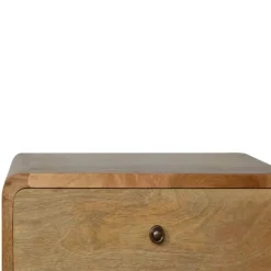 Artisan Furniture Massief Houten Gebogen Eiken Nachtkastje Online