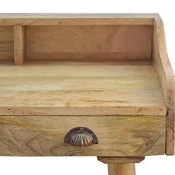 Artisan Furniture Solid hout Bureau met Rugleuning en Schelpvorm Sale