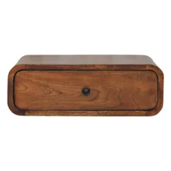 Artisan Furniture Solid hout Avora Wandkastje Honing Karamel met Best