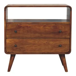 Artisan Furniture Solid hout Gebogen Nordic Charme Sidetable New