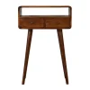 Artisan Furniture Solid hout Kastanje Sidetable Tafel Outlet