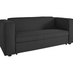 Dorel Home Asmund - Slaapbank 2-zits in antraciet linnenoptik Online