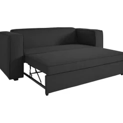 Dorel Home Asmund - Slaapbank 2-zits in antraciet linnenoptik Online