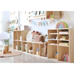 Astigarraga Dinamic Vakkenkast open - 4 vakken - PEFC grenen - 71x71cm