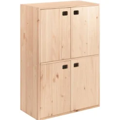 Astigarraga Dinamic Wandkast met deuren - PEFC grenen - 105x71cm Outlet