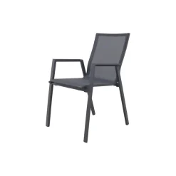 Van der Garde Tuinmeubelen - Premium Atmos stapelbare tuinstoel - Antraciet Discount
