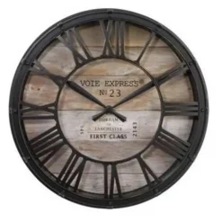 Atmosphera - Industriële Wandklok - Vintage - Bruin Outlet