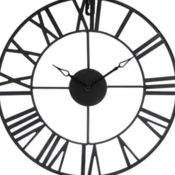 Atmosphera - Wandklok - Metaal - Zwart Sale