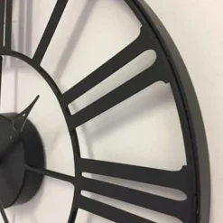 Atmosphera - Wandklok - Metaal - Zwart Sale