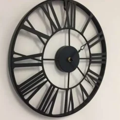 Atmosphera - Wandklok - Metaal - Zwart Sale