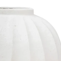 Atmosphera Bloemenvaas - creme wit - kunststeen - D39 x H44 cm Clearance