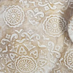 Atmosphera Olifanten dierenbeeldje - beige Mandala - 19 x 10 x 15 cm Outlet