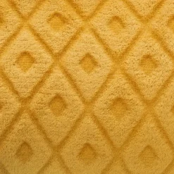 Atmosphera Plaid/bankdeken Monnet - okergeel - 180 x 230 cm Hot