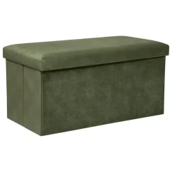 Atmosphera Poef/hocker - Opvouwbaar - Dennengroen - 76 x 38 x 38 cm Sale