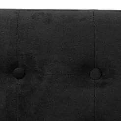 Atmosphera Poef/hocker - opbergbox - zwart - PU/MDF - 76 x 38 cm Discount