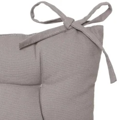 Atmosphera Stoelkussen - grijs - katoen - 36 x 36 x 4 cm Sale