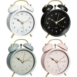 Atmosphera Tafelklok - zwart - D10 cm - rond - klassieke wekker Hot