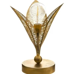 Atmosphera Tafellamp Goud - Blad - 24,5 cm - Slaapkamer/Woonkamer New