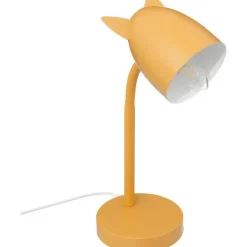 Atmosphera Tafellamp oortjes - geel - 18 x 31 cm - bureaulamp Online