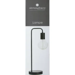 Atmosphera Tafellamp/bureaulamp Design Light - zwart - 46 cm Clearance