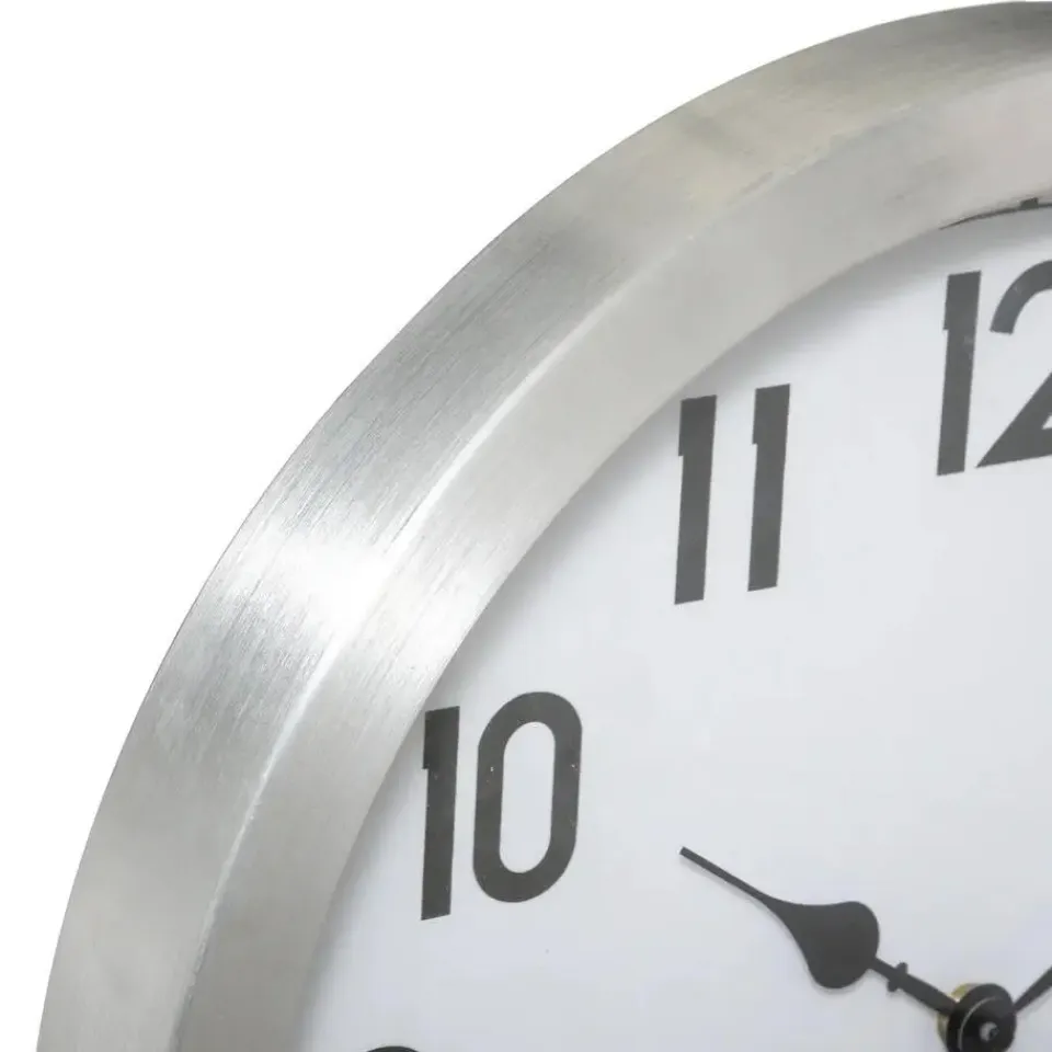 Atmosphera Wandklok/muur klok Home Data - metaal - D40 cm Hot