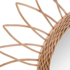 Atmosphera Wandspiegel - bloem - rotan - D50 cm - bohemian Clearance